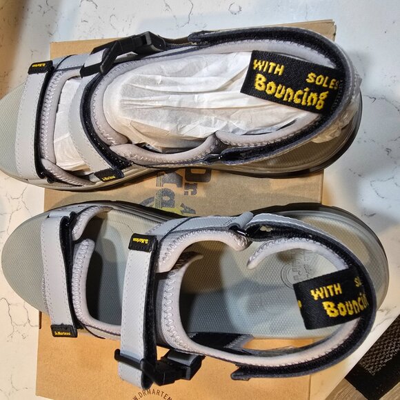 Dr Martens Forster Sandals Gunmetal Gray Mens Size 12 30835053 NEW SLIP-ON - Picture 7 of 13